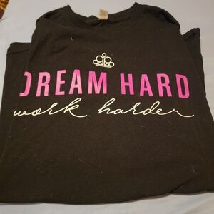 Paparazzi Black Tee with Pink and White Print